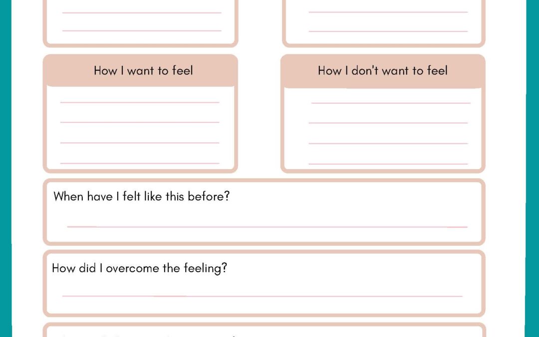 Emotional Awareness Worksheet – Digital Download
