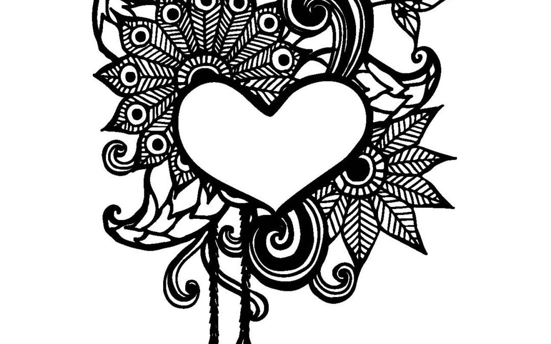 Happiness Colouring Page – Digital Download